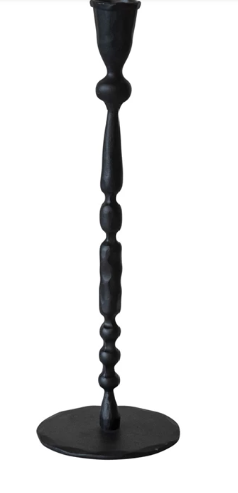 Black Cast Iron Taper Holder