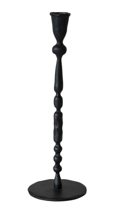 Black Cast Iron Taper Holder