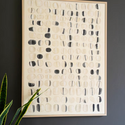 Framed Acrylic Abstract Painting