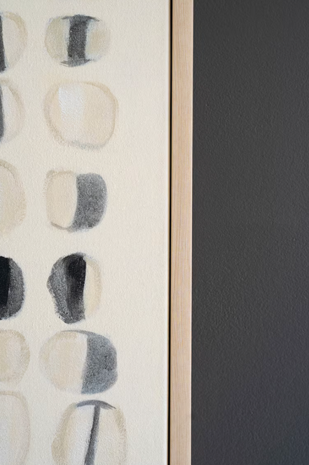 Framed Acrylic Abstract Painting