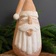 Ivory and Terracotta Santa