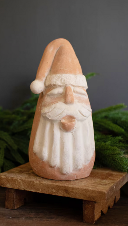 Ivory and Terracotta Santa