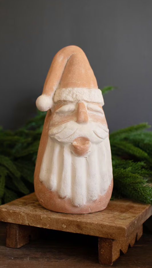 Ivory and Terracotta Santa