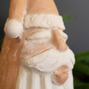 Ivory and Terracotta Santa