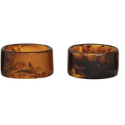 Tortoise Shell Napkin Rings