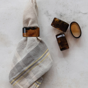 Tortoise Shell Napkin Rings