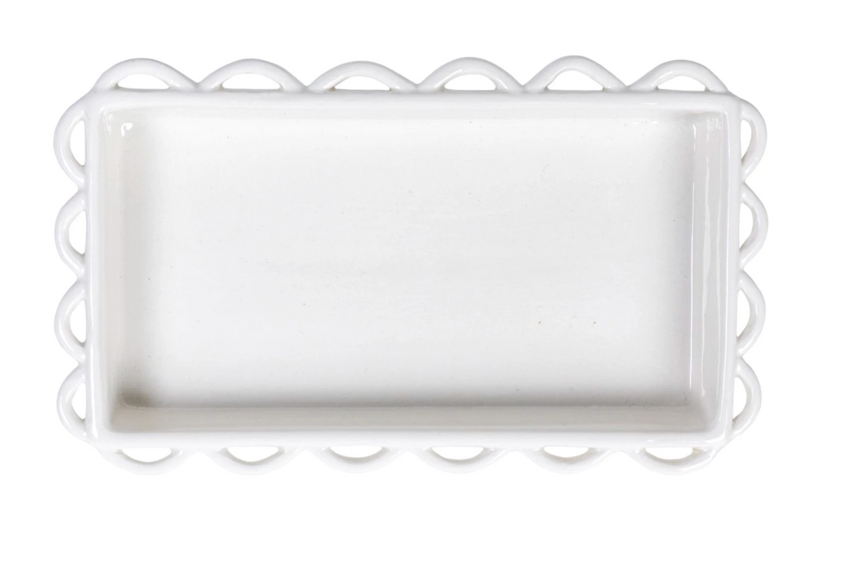 Decorative Scalloped Napkin Holder