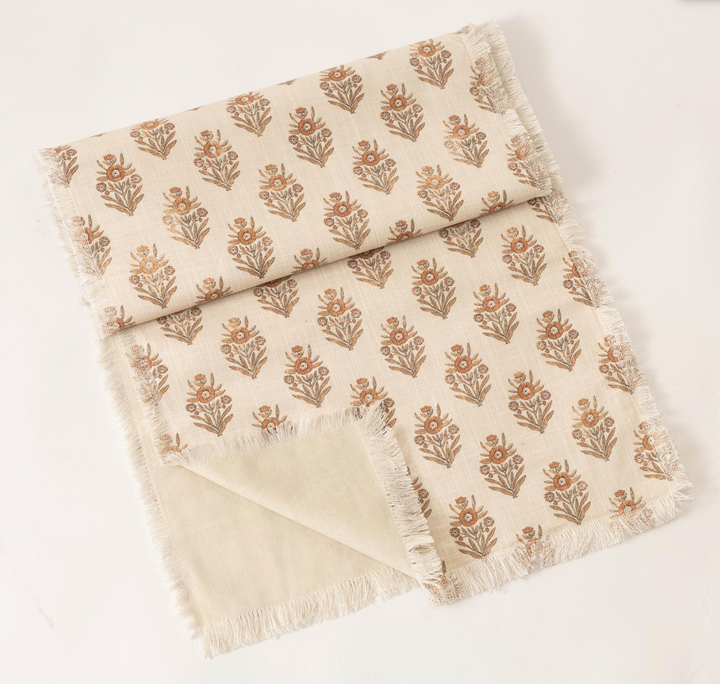 Block Print Silhouette Table Runner