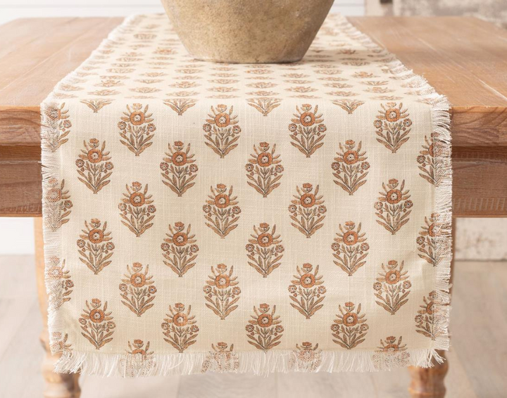 Block Print Silhouette Table Runner