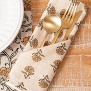 Floral Block Print Napkin