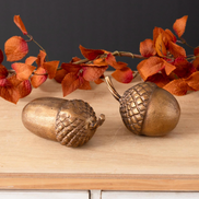 Brass Finish Acorn Accents