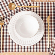 Brown Plaid Placemat