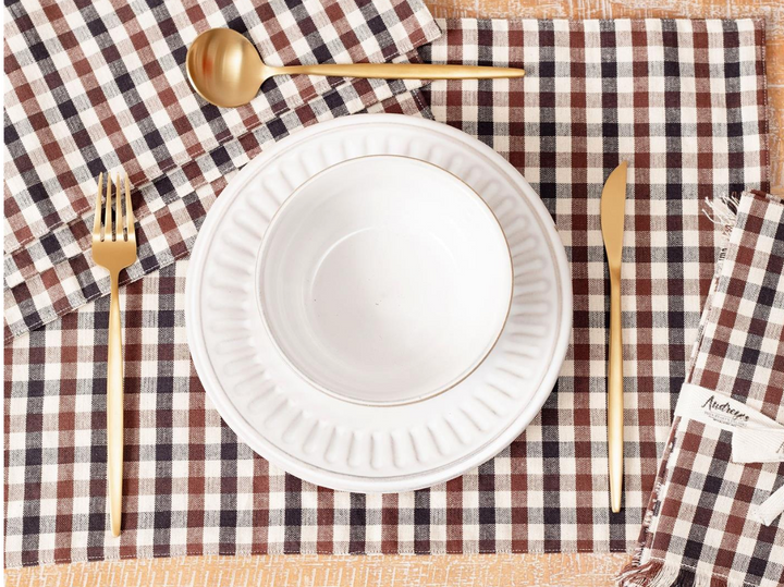 Brown Plaid Placemat