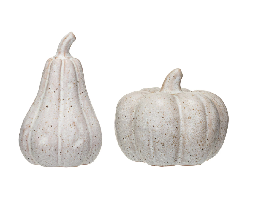 Glazed Stone Pumpkin