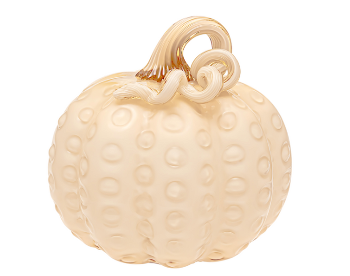 Cream Glass Pumpkin Collection