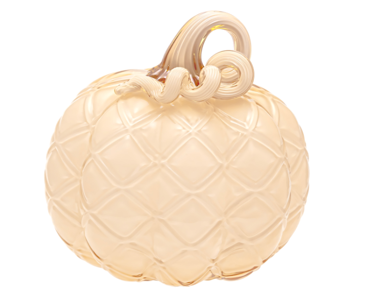 Cream Glass Pumpkin Collection