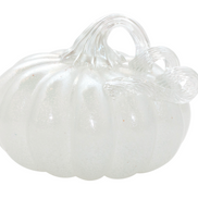 Frosted White Glass Pumpkin Collection