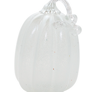 Frosted White Glass Pumpkin Collection