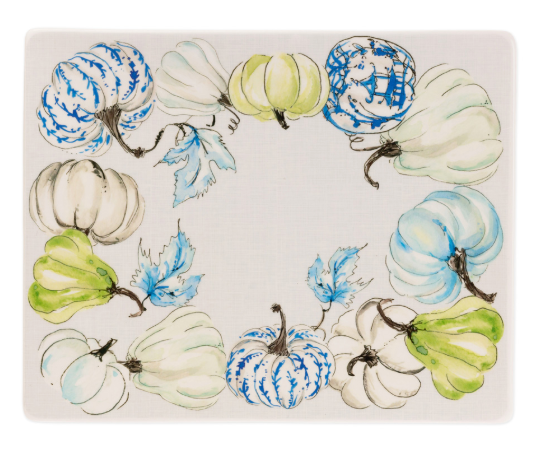 Chinoiserie Pumpkins Rectangle Plate