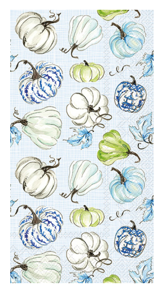 Chinoiserie Stacked Pumpkin Guest Towel