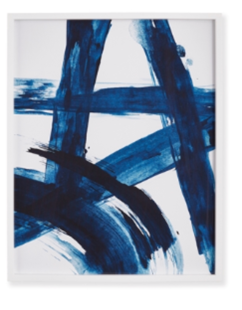 Wall Art Indigo Abstract Set