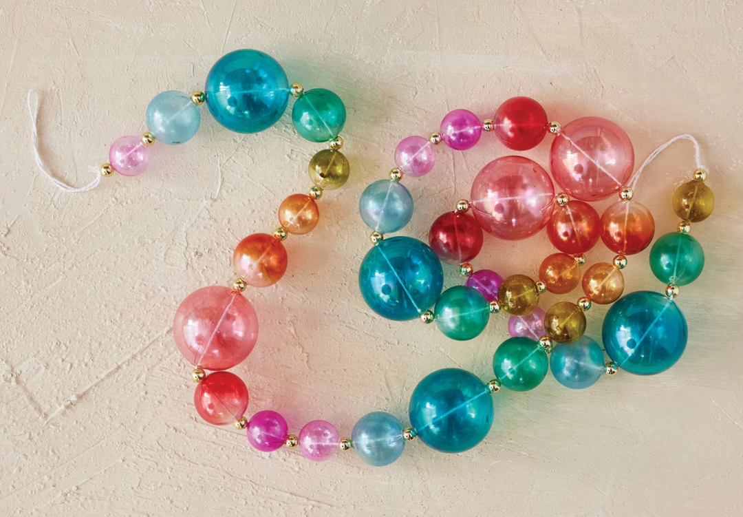 Plastic Ball Garland, Multi Color