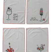 Tea Towel with Holiday Saying