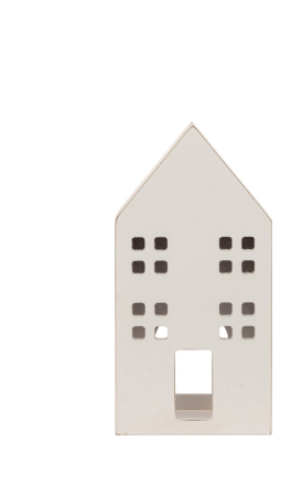 Winter White Tealight Houses