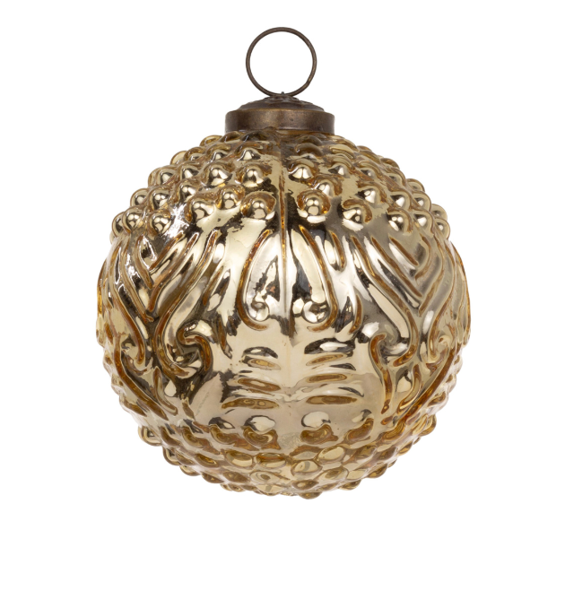 Gold Mercury Glass Ornament