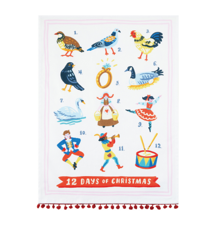 12 Days of Christmas Kitchen Towel