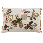 Branches Embroidered Pillow