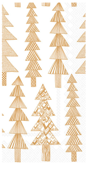 Kuusikossa Napkin White Gold