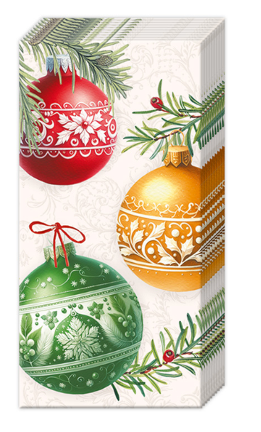 Christmas Ornaments Pocket Tissues