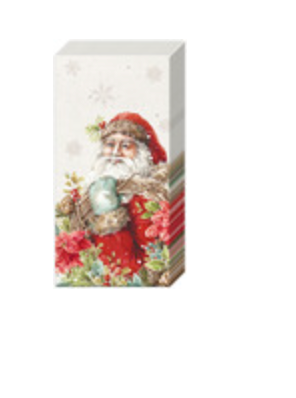 Santa's Wreath Pocket Tissues