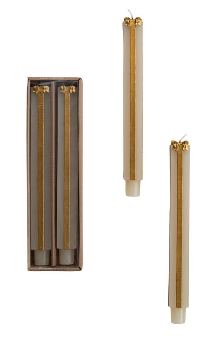 Present Shaped Taper Candles