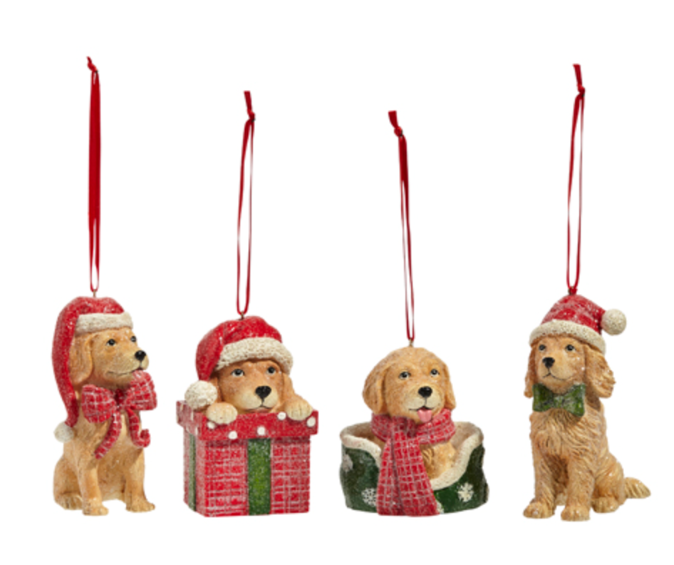 Christmas Puppy Ornament