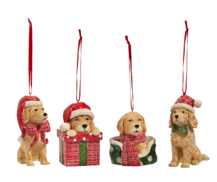 Christmas Puppy Ornament