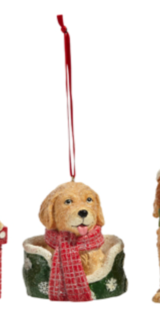 Christmas Puppy Ornament
