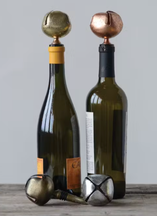 Metal Jingle Bell Bottle Stopper
