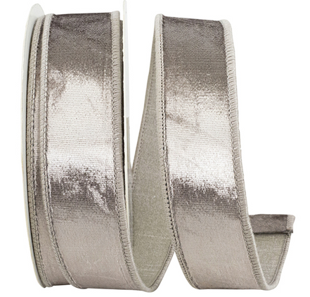 Pearlescent Plush Velvet Wired Ribbon 1-1/2"x10yds