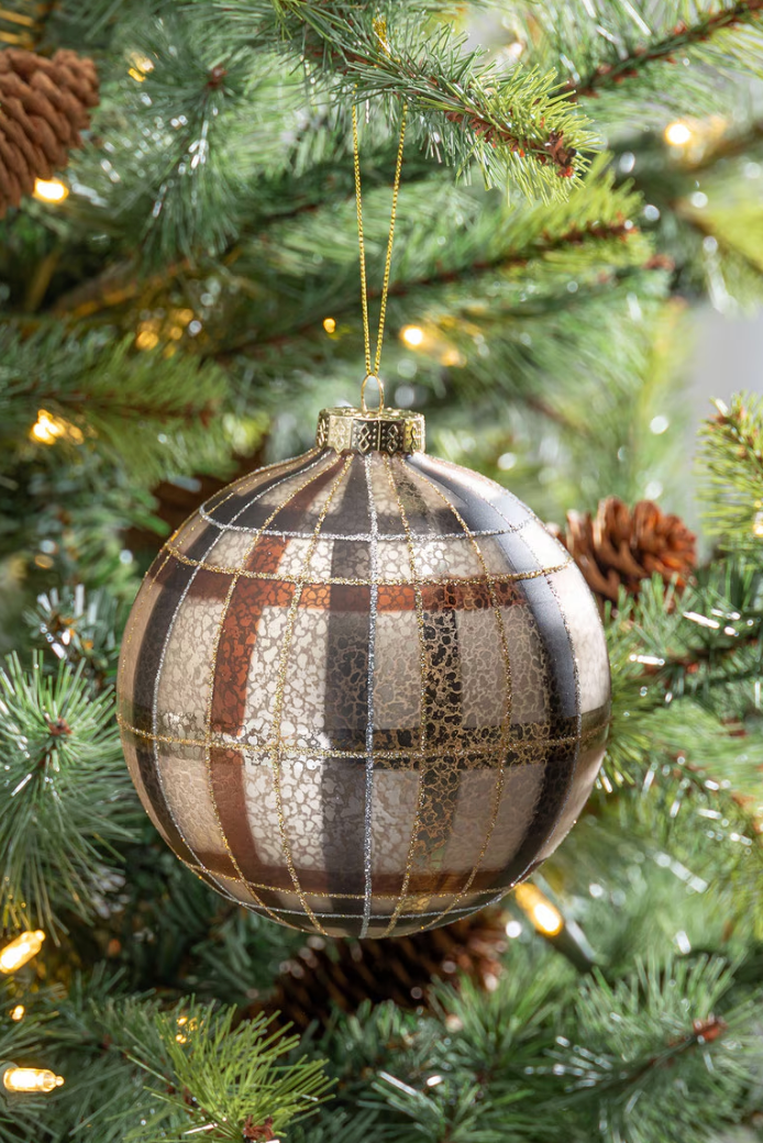 Plaid Mercury Ornament