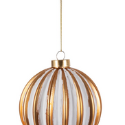 Burnished Gold Ball Ornament