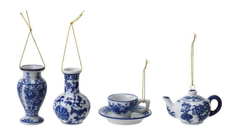 Blue and White Ornaments
