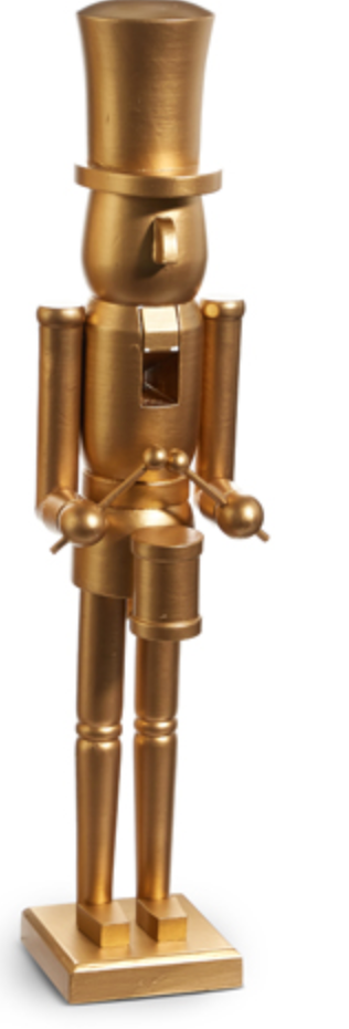 Matte Gold Nutcracker 24"