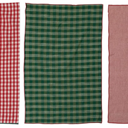 Red and Green Woven Tea Towels