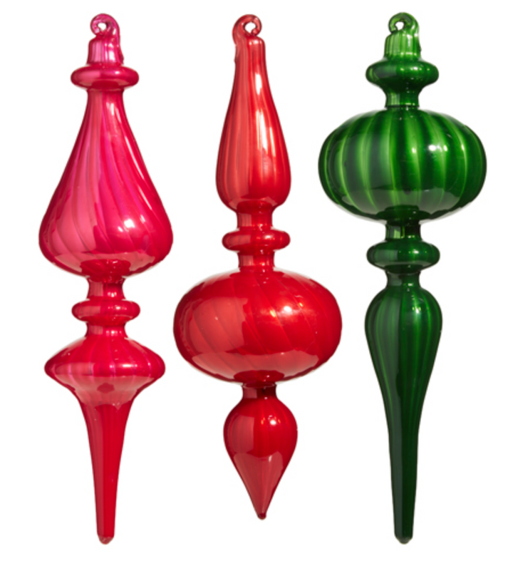 Blown Glass Finial Ornament
