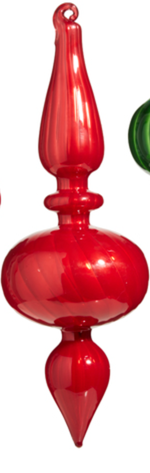 Blown Glass Finial Ornament