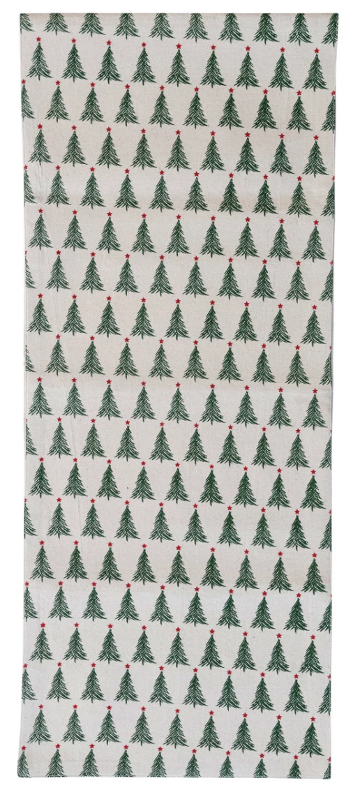 Christmas Tree Printed Table Runner