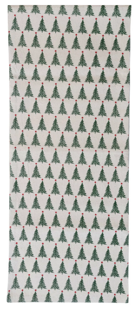 Christmas Tree Printed Table Runner