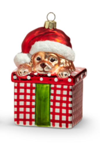 Celebrate the Season Pup Ornament